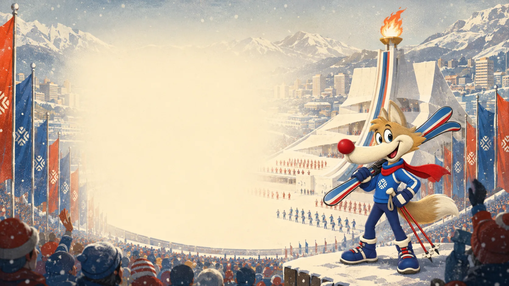 Vučko '84 winter stadium artwork