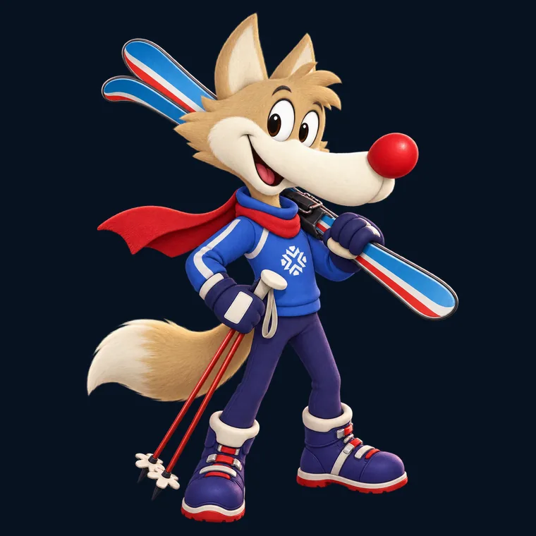 Classic Skier mascot